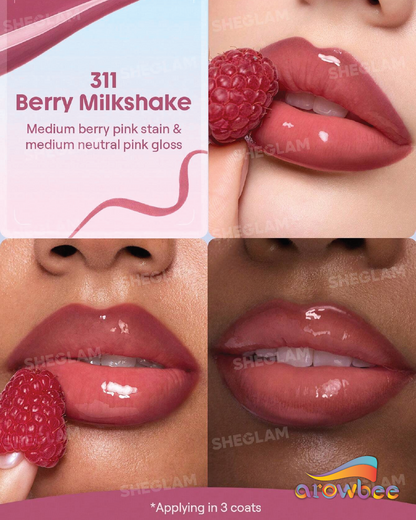SHEGLAM Line To Shine Peel-Off Lip Stain & Gloss Duo