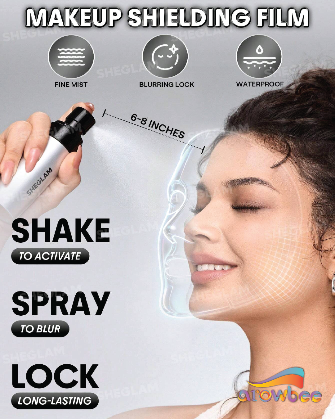 SHEGLAM Camera On Blurring Waterproof Setting Spray