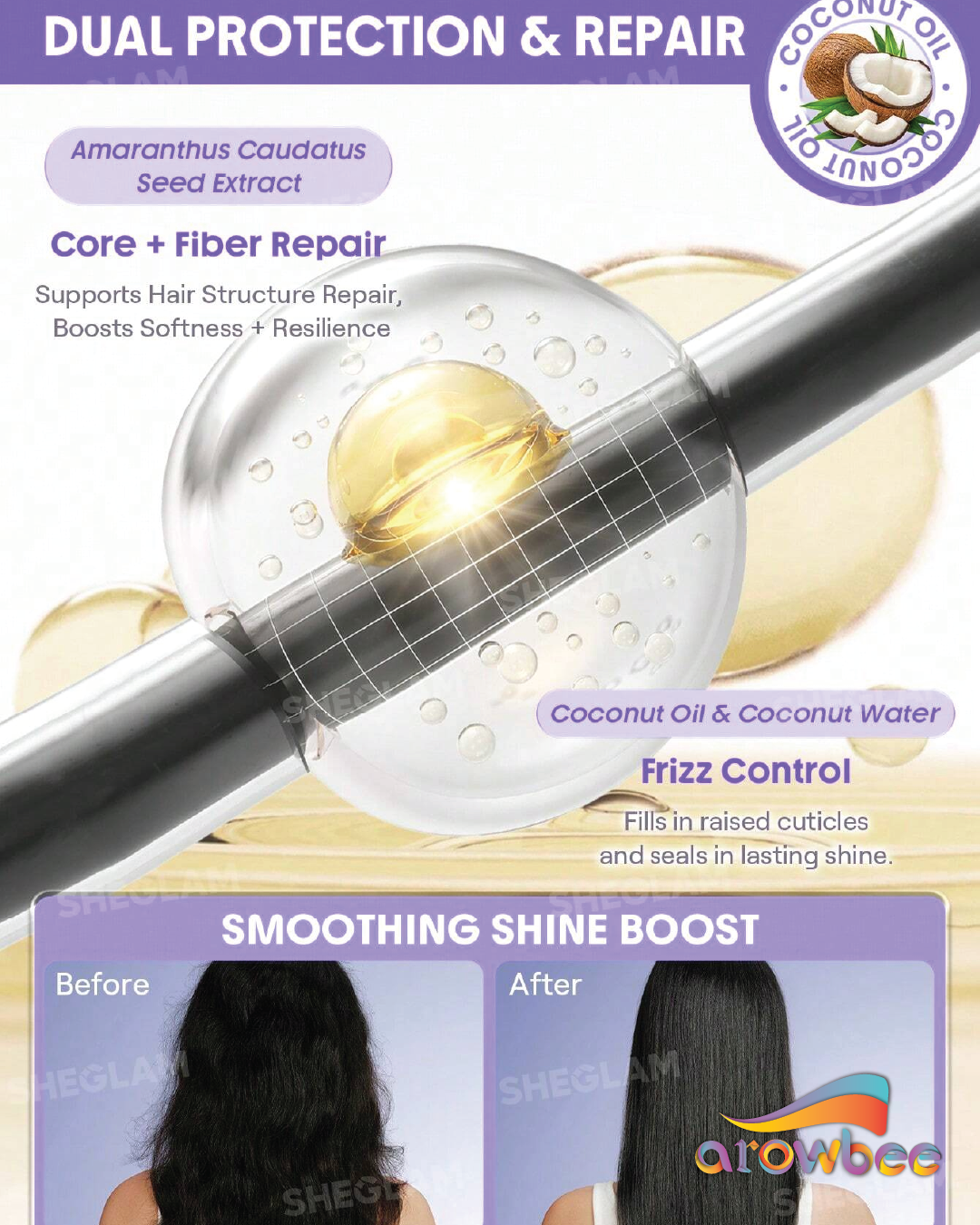 SHEGLAM HAIR On The Glow 1-Minute Airy Hair Sorbet
