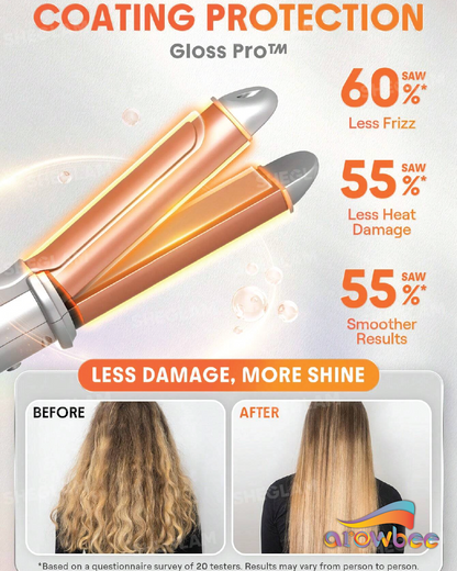 SHEGLAM HAIR Travel Buddy Pocket Curling Straightener