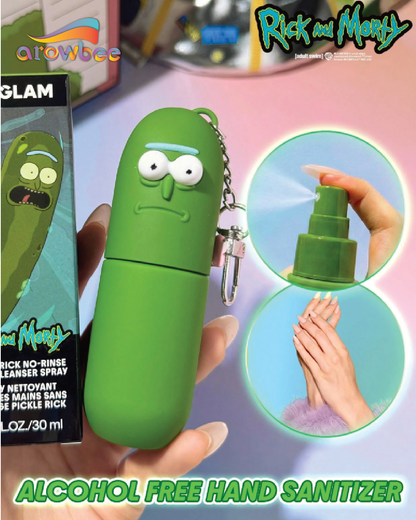 Rick and Morty X SHEGLAM Pickle Rick No-Rinse Hand Cleanser Spray