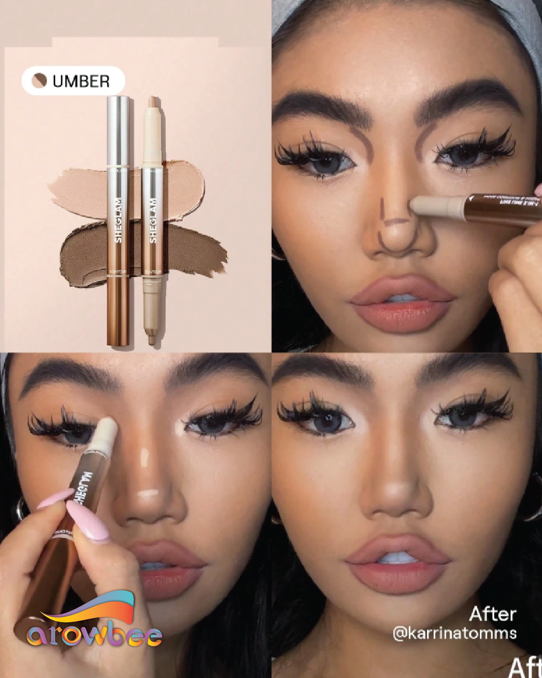 SHEGLAM Fine Line 2-In-1 Nose Contour & Highlight Pen