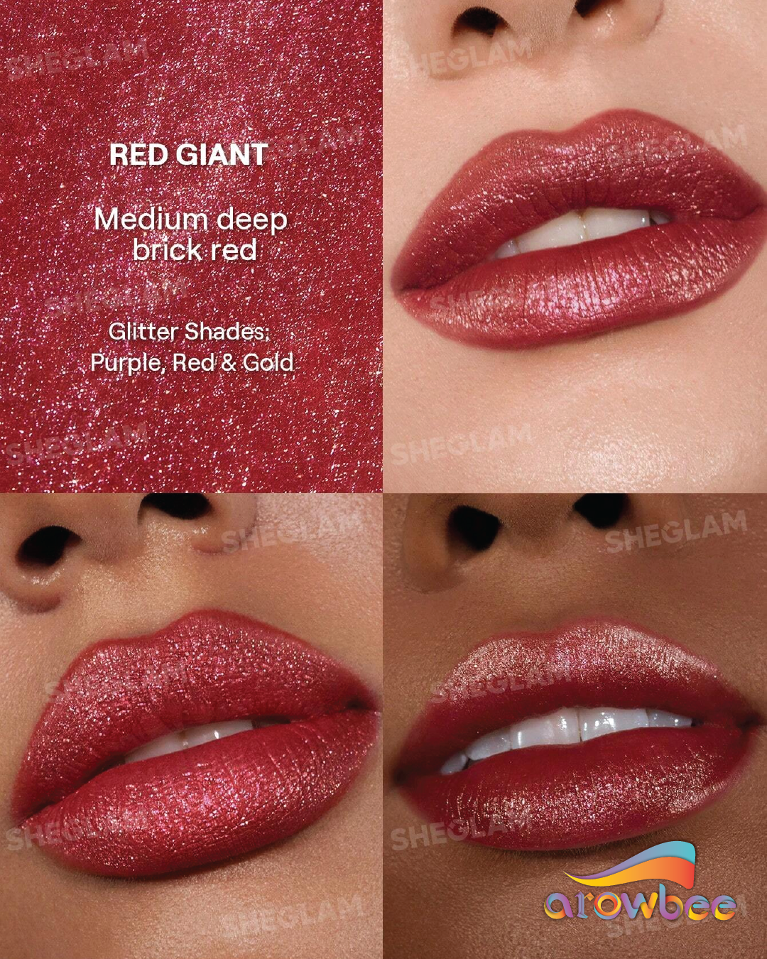 SHEGLAM Stardust Swipe Glitter Liquid Lipstick