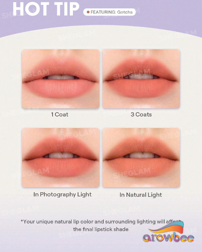 SHEGLAM Lip Veil Cushion Lightweight Lipstick