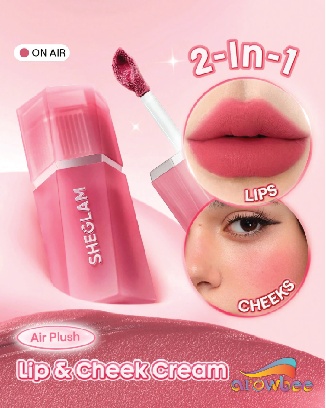 SHEGLAM Air Plush Lip & Cheek Cream