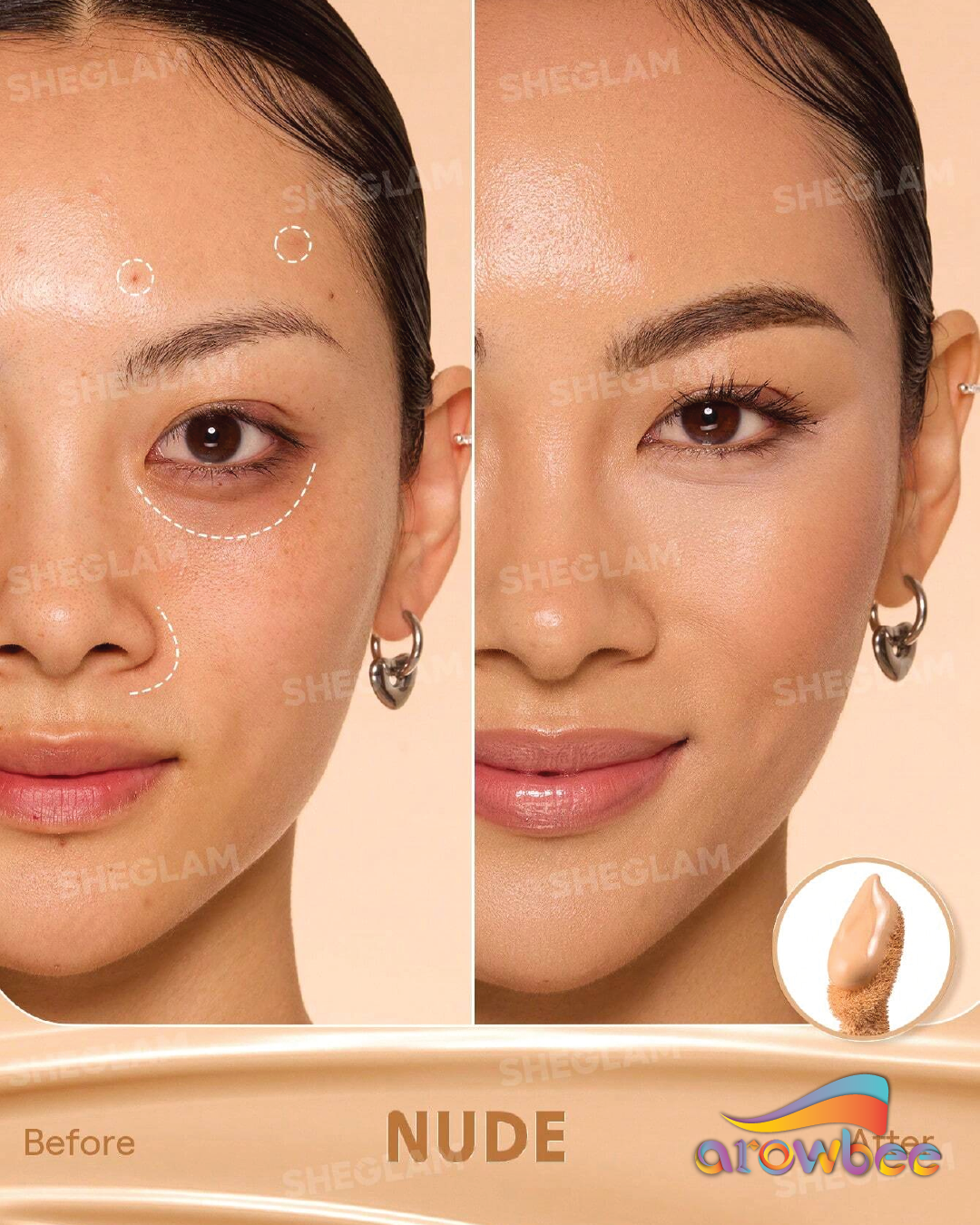 SHEGLAM Hideaway Full-Coverage Concealer