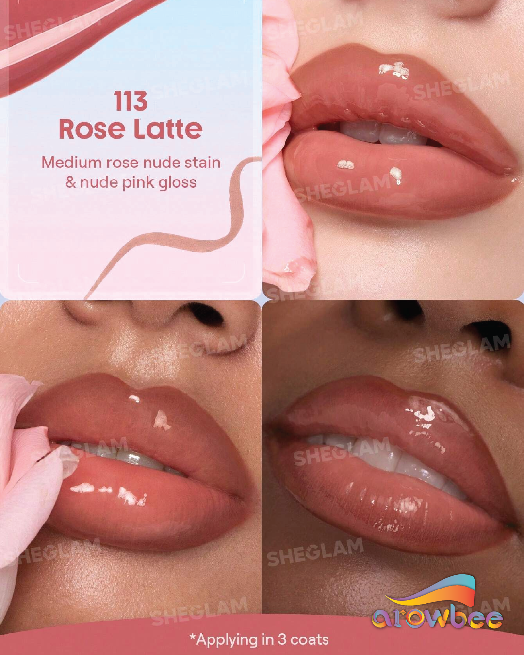 SHEGLAM Line To Shine Peel-Off Lip Stain & Gloss Duo