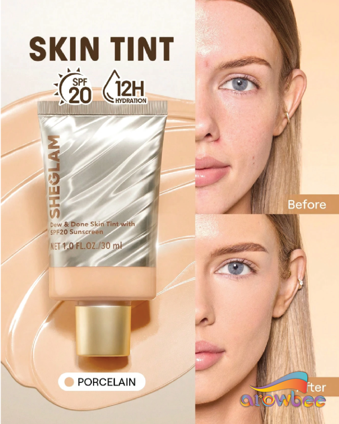SHEGLAM Dew & Done Skin Tint With Spf20