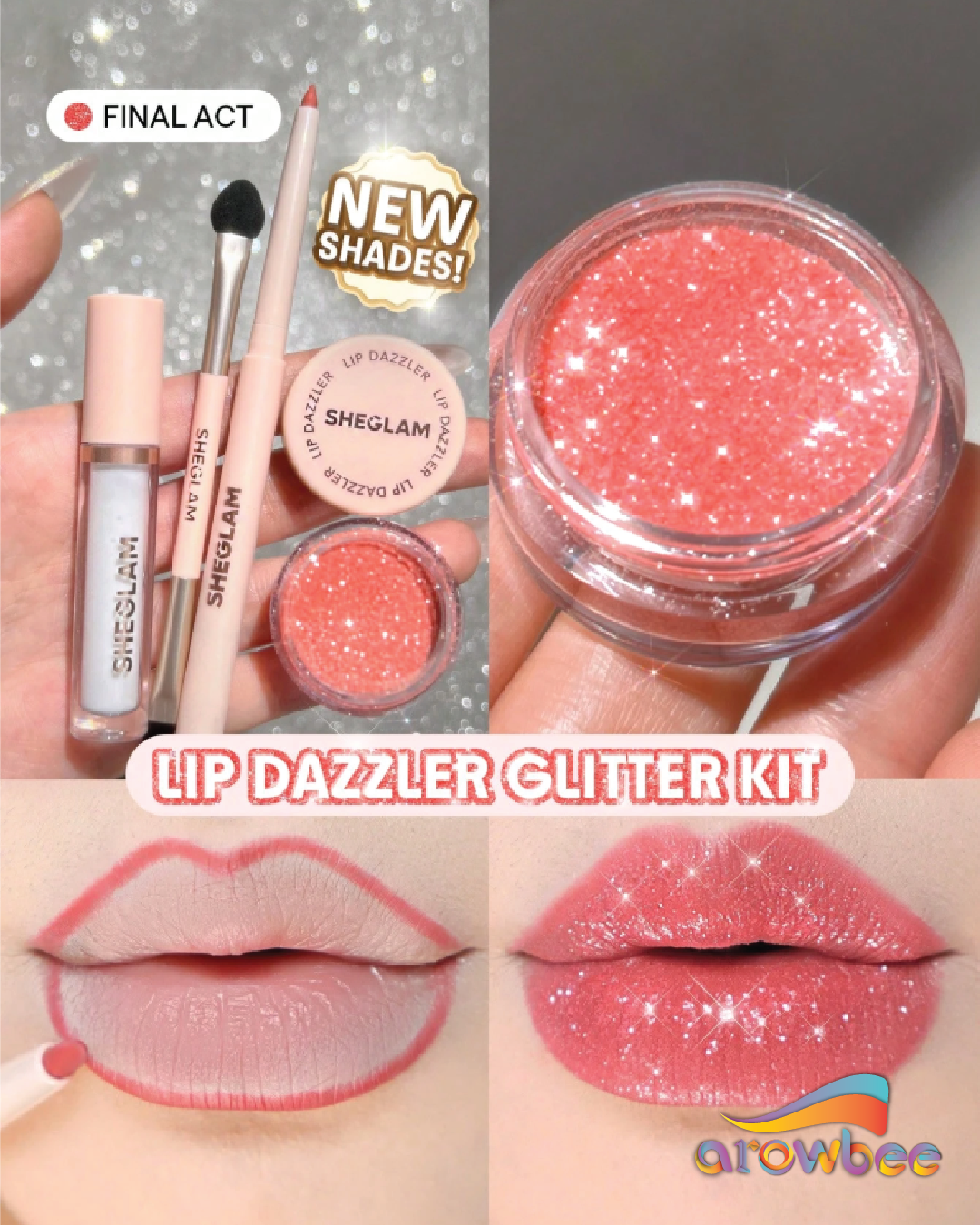 SHEGLAM Lip Dazzler Glitter Kit
