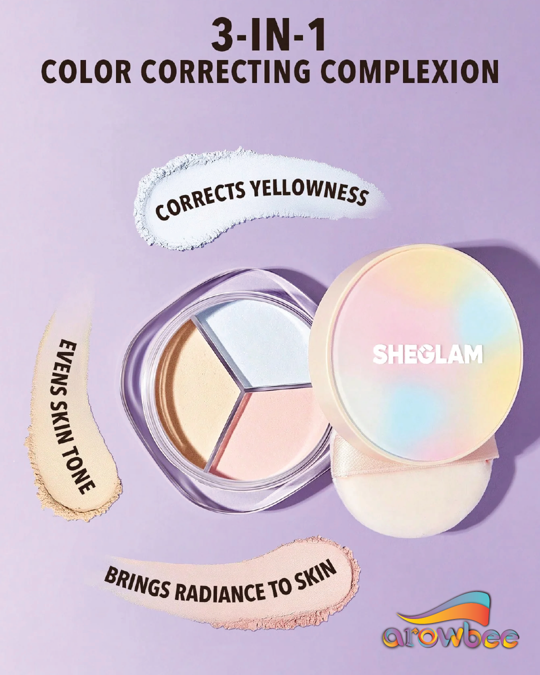 SHEGLAM Radiance Ring 3-In-1 Correcting Setting Powder