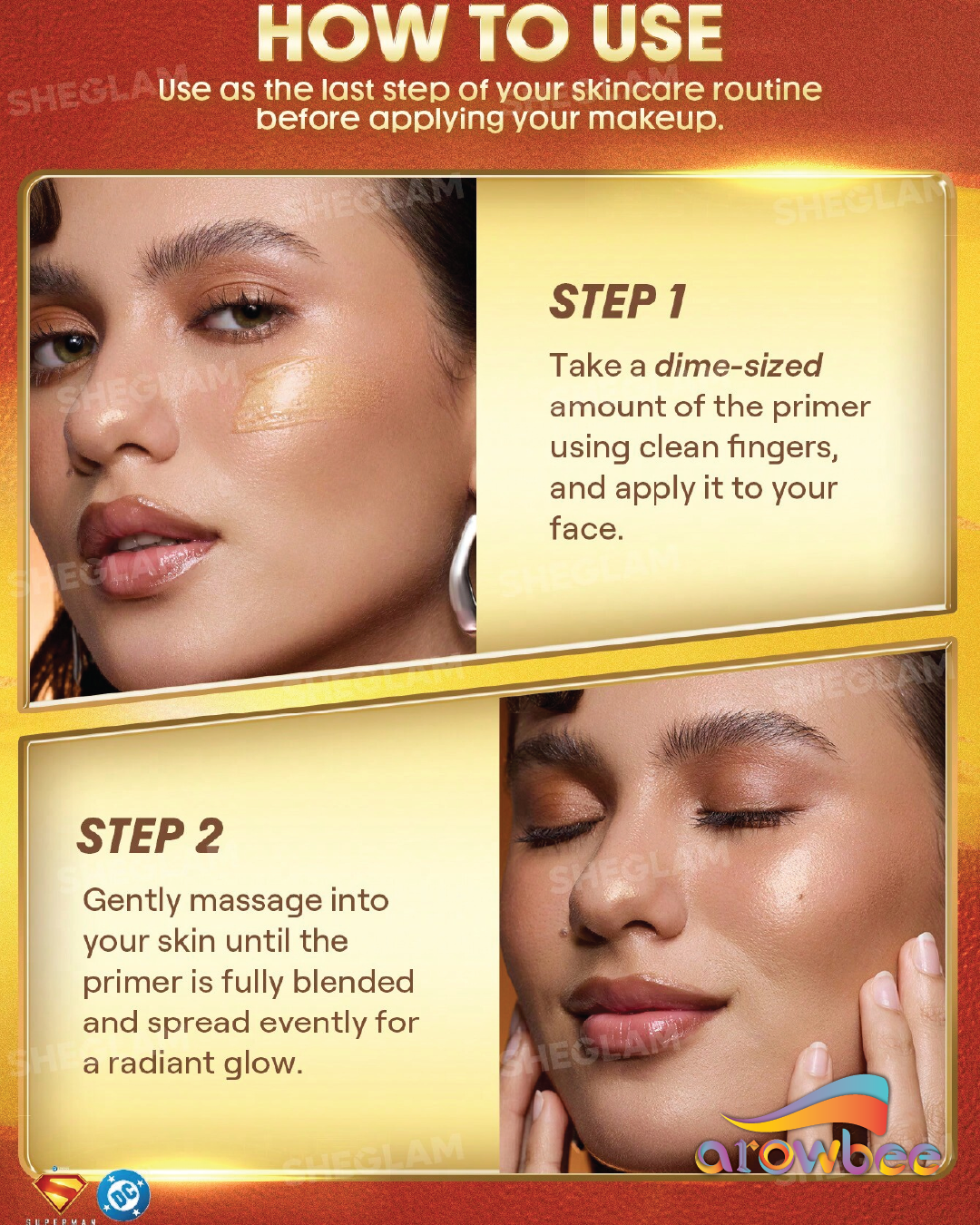 The Superman | SHEGLAM Good Grip Glow Illuminating Primer