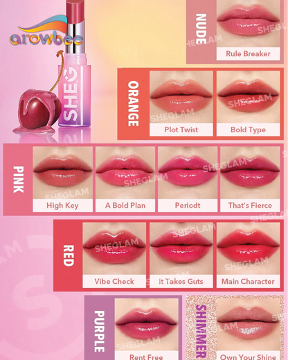 SHEGLAM Mirror Kiss High-Shine Lipstick