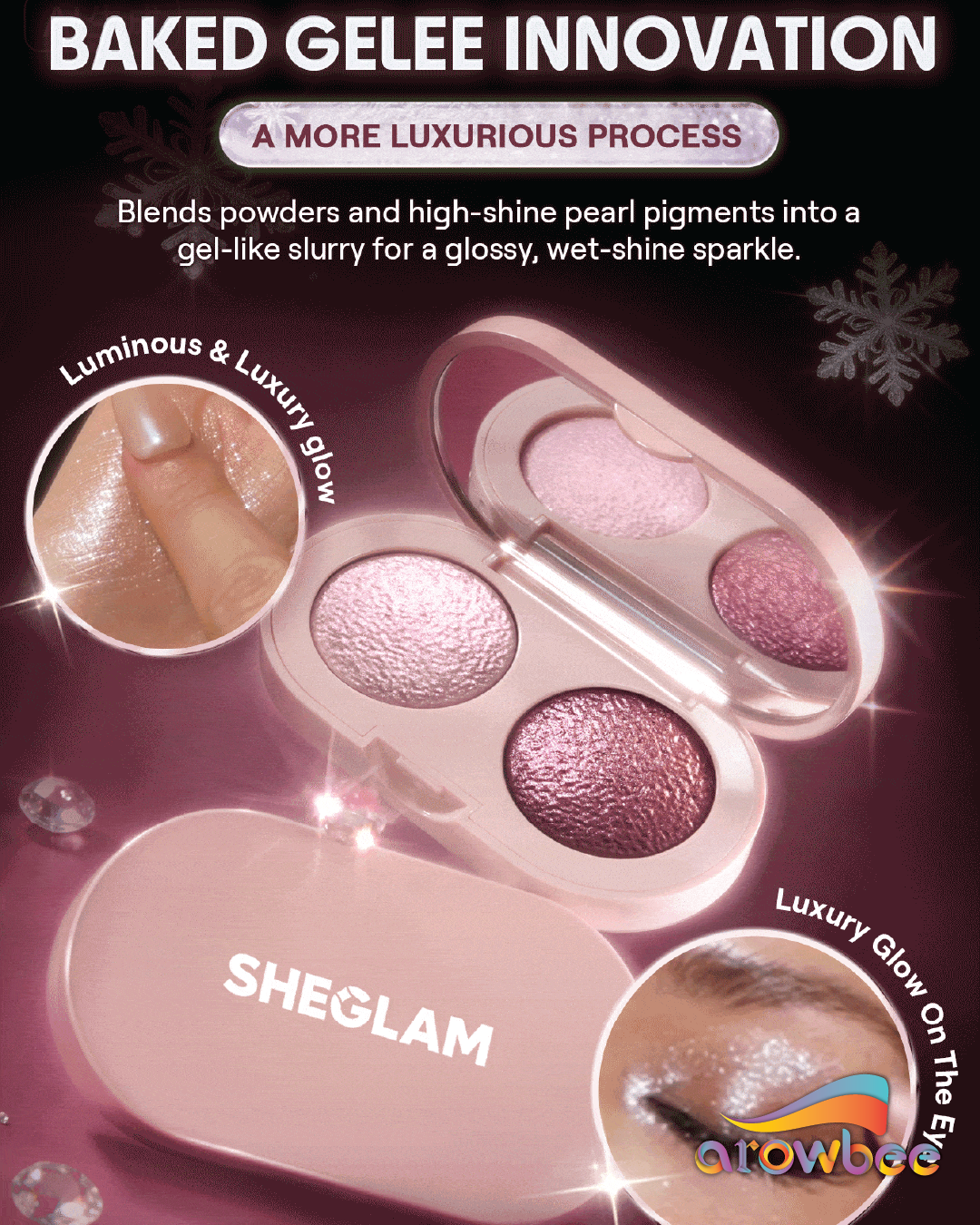 Sheglam Prismalight Baked Gelee Eyeshadow Duo