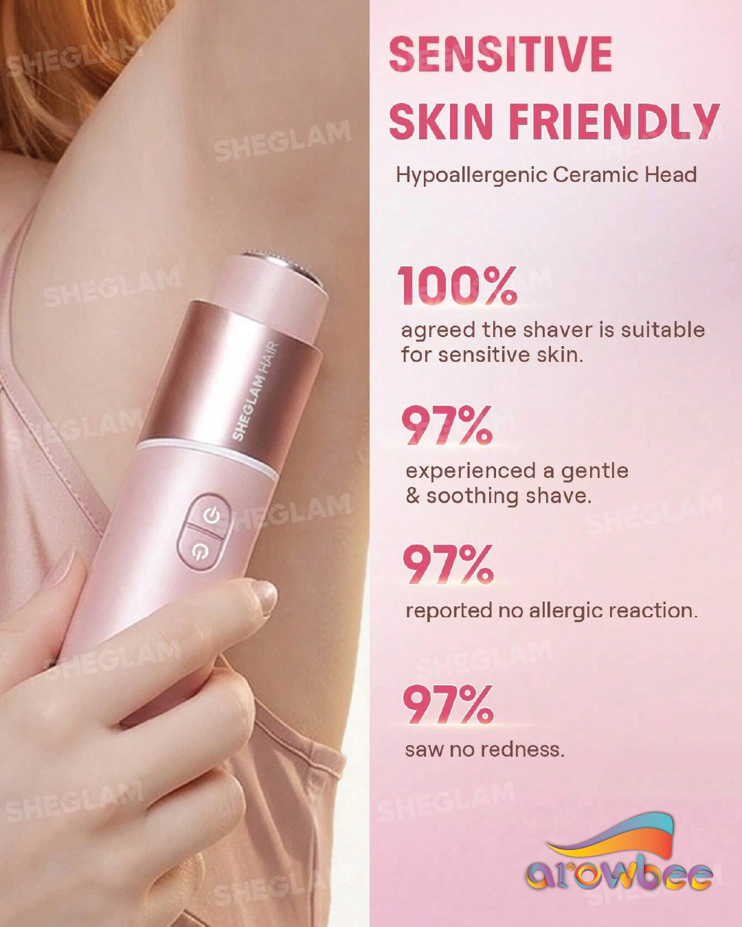 SHEGLAM HAIR Smooth Moves Dual-Head Electric Bikini Trimmer