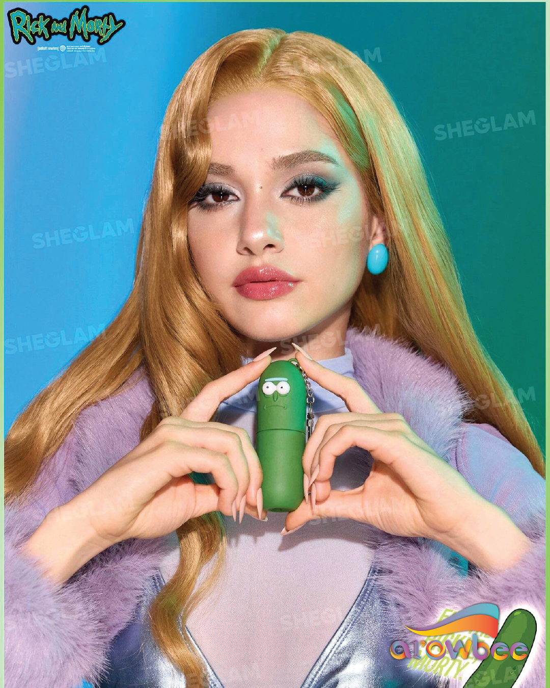 Rick and Morty X SHEGLAM Pickle Rick No-Rinse Hand Cleanser Spray