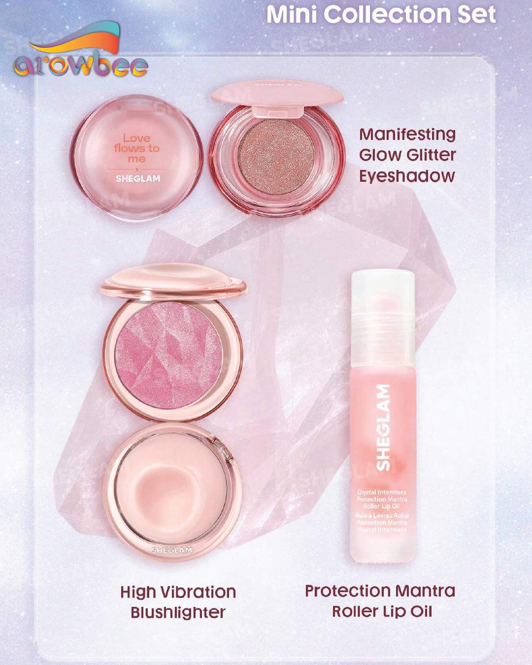 SHEGLAM Crystal Intentions Small Rituals Mini Collection Set