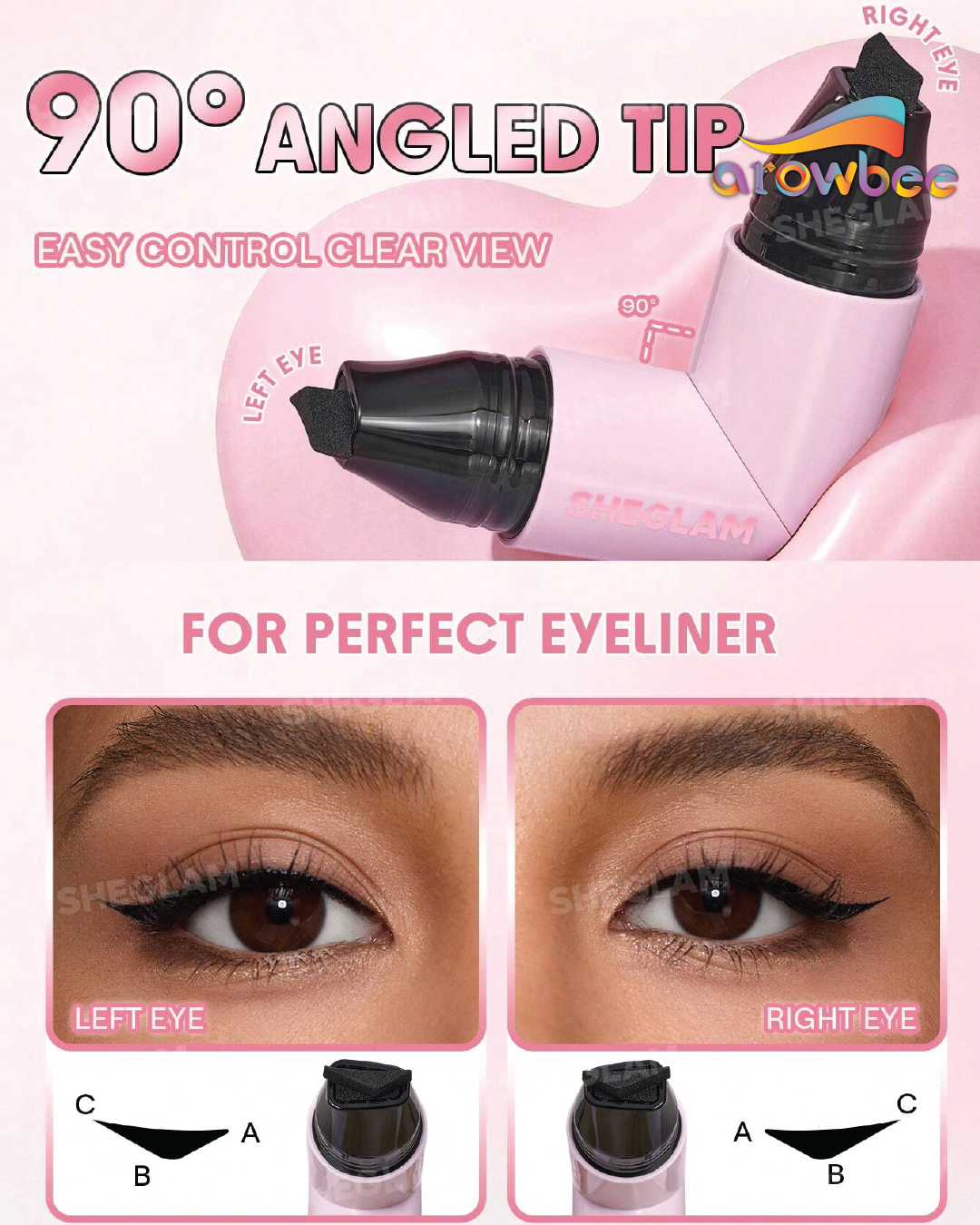 SHEGLAM Insta-Wing Heart Stamp Eyeliner
