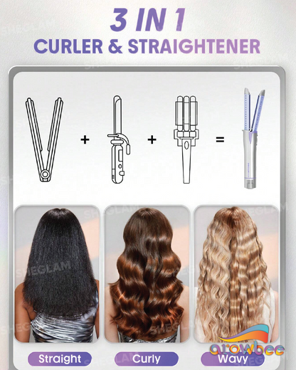 SHEGLAM HAIR Cool Lock Airflow Styler, 360° Airflow Styler Curling Iron