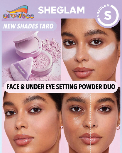 SHEGLAM Insta-Ready Face & Under Eye Setting Powder Duo