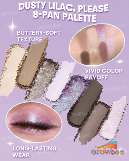 SHEGLAM Dusty Lilac, Please 8-Pan Palette