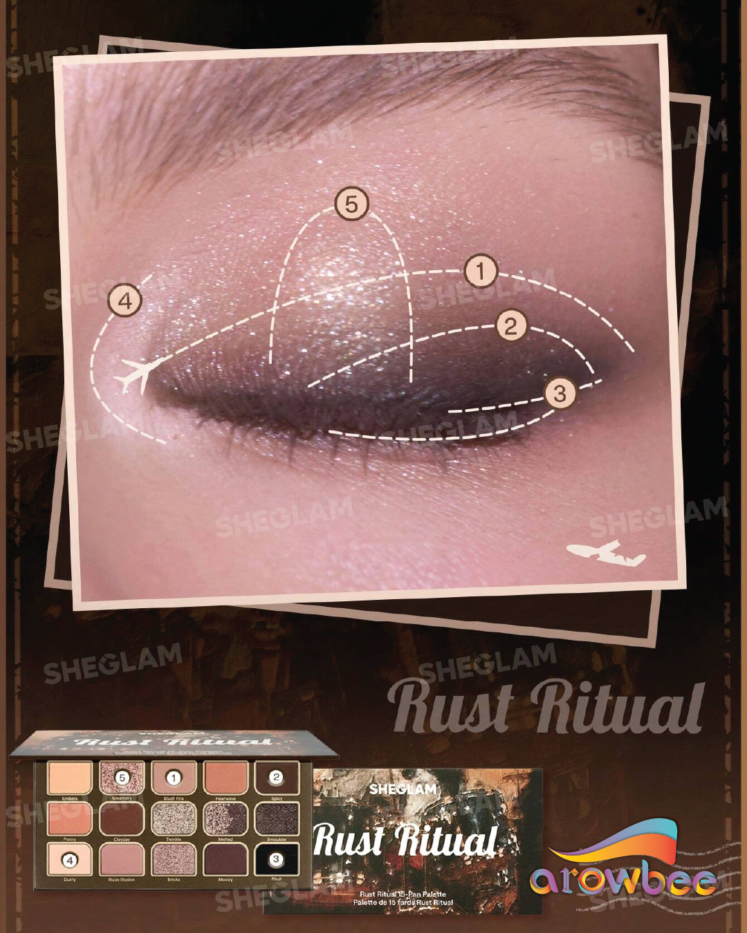 SHEGLAM Rust Ritual 15-Pan Palette