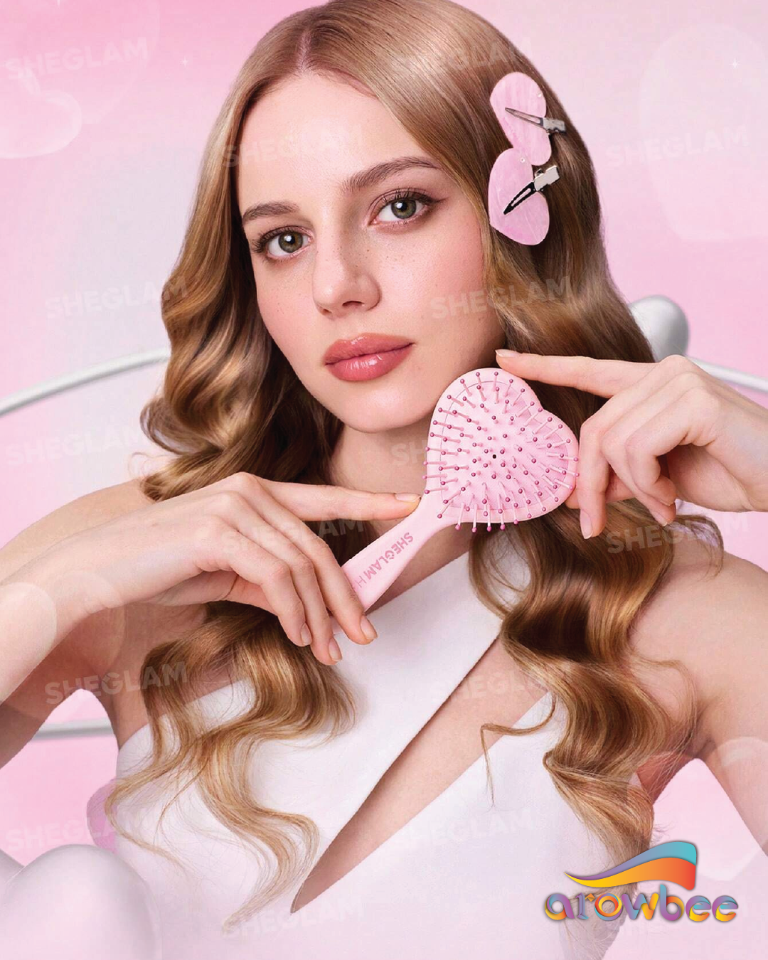 SHEGLAM HAIR Cupid's Charm Cushion Brush