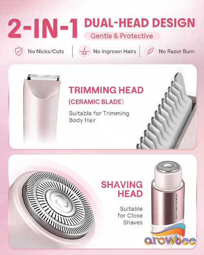 SHEGLAM HAIR Smooth Moves Dual-Head Electric Bikini Trimmer