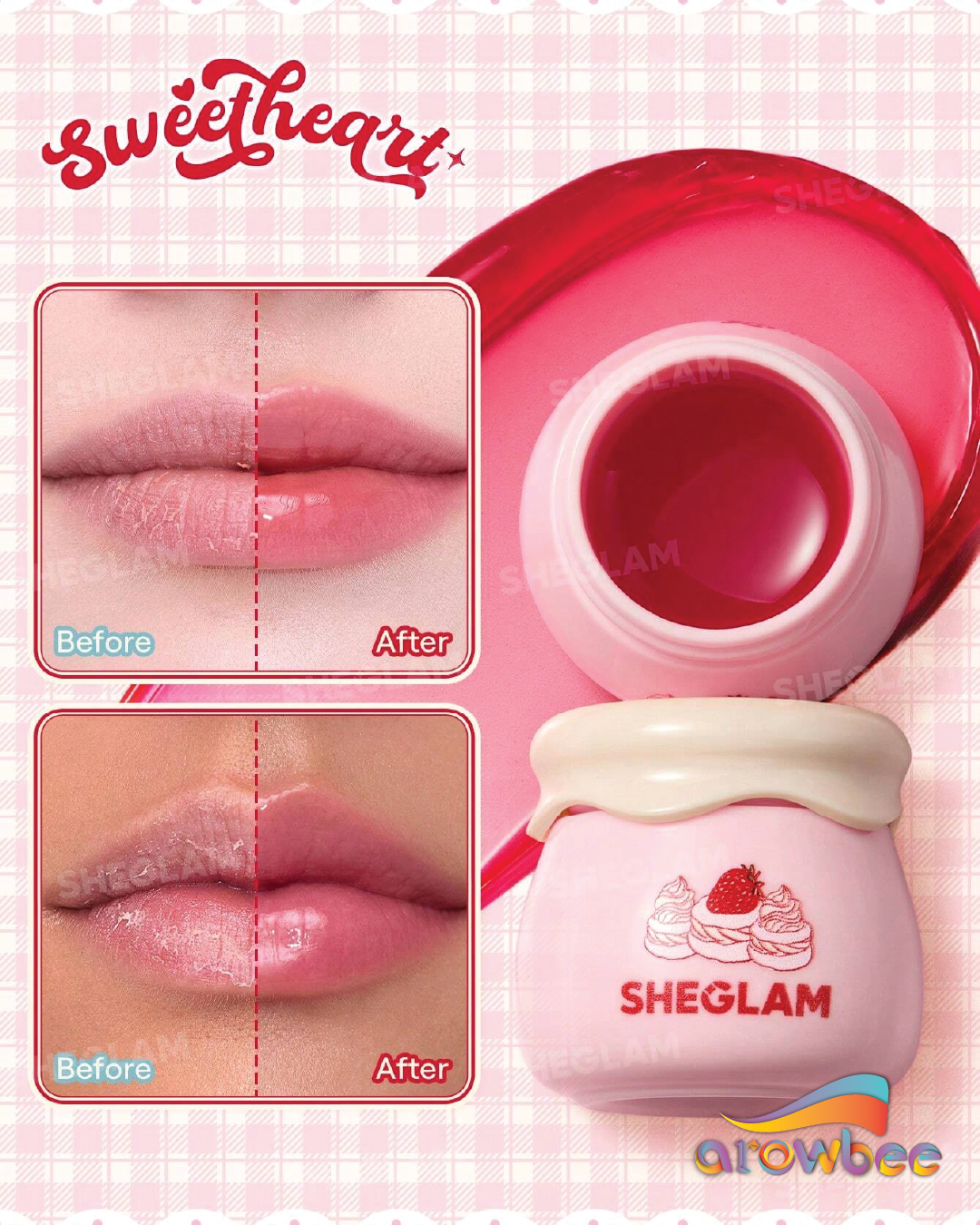SHEGLAM Berry Jam Lip Mask Pot