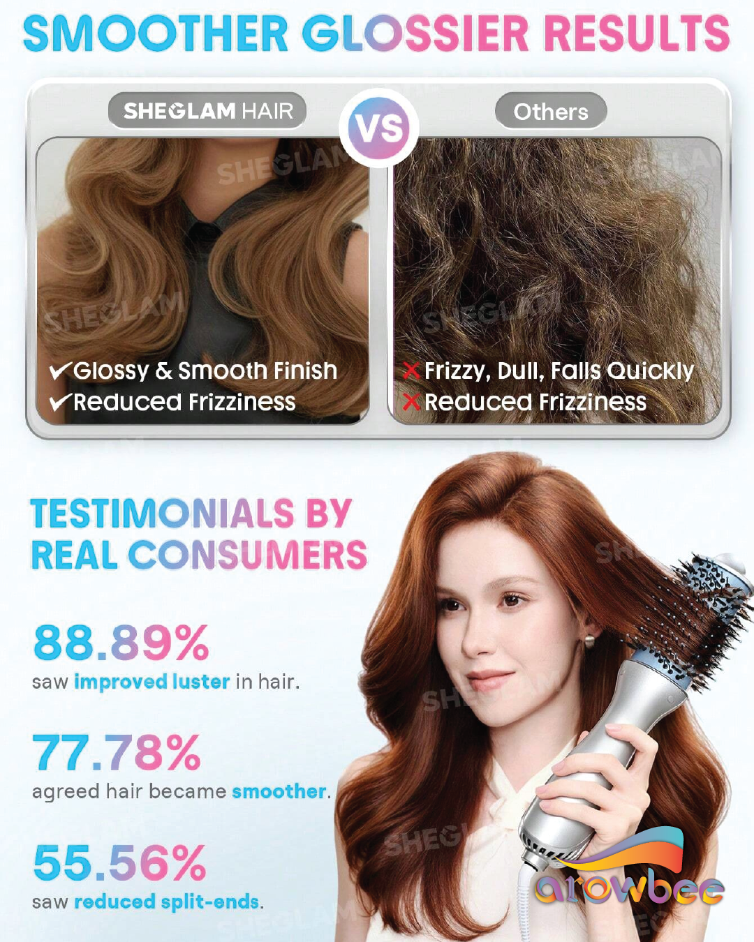 SHEGLAM HAIR Cool Shield Blowout Brush Pro