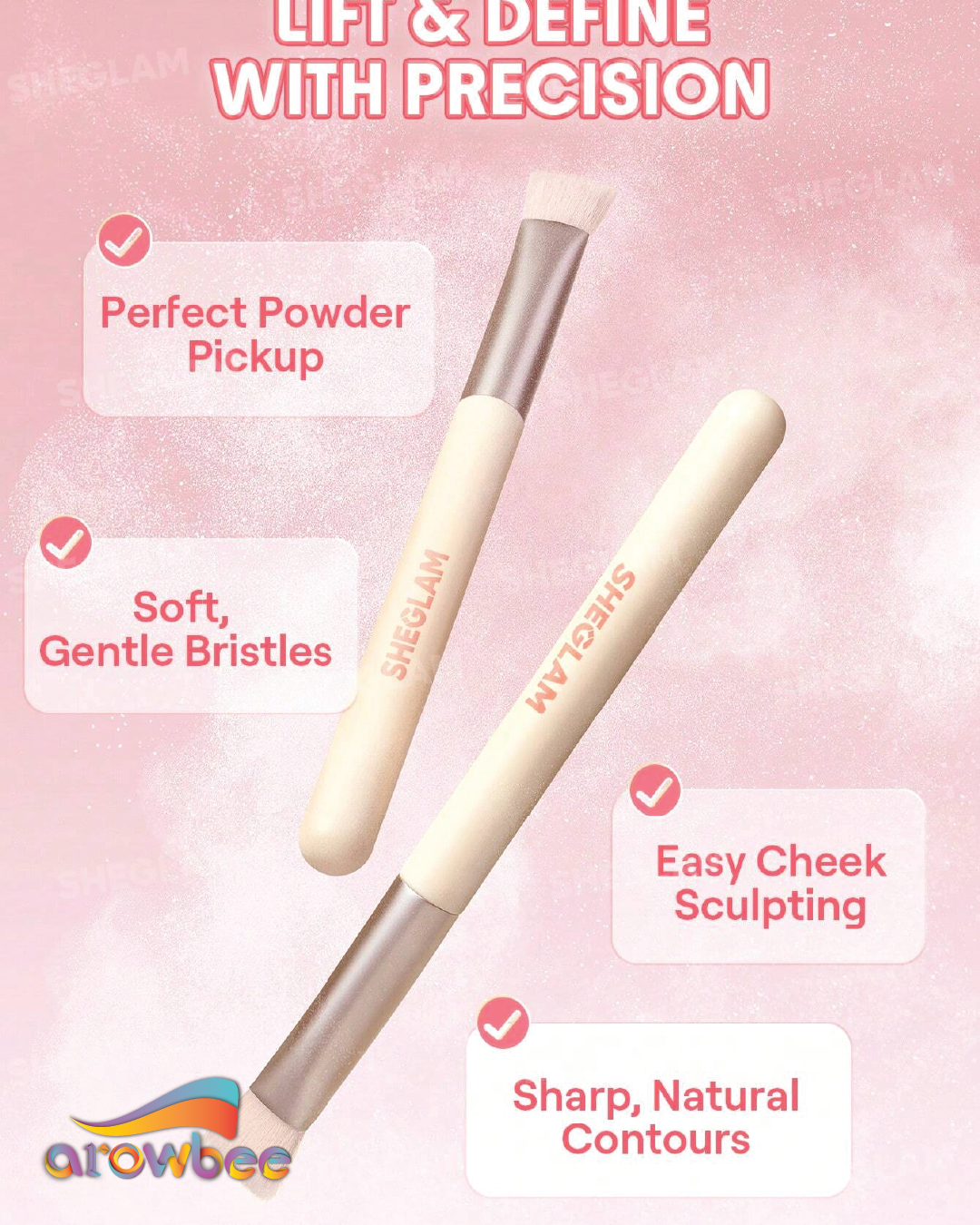 SHEGLAM Sharp Moves Triangle Brush