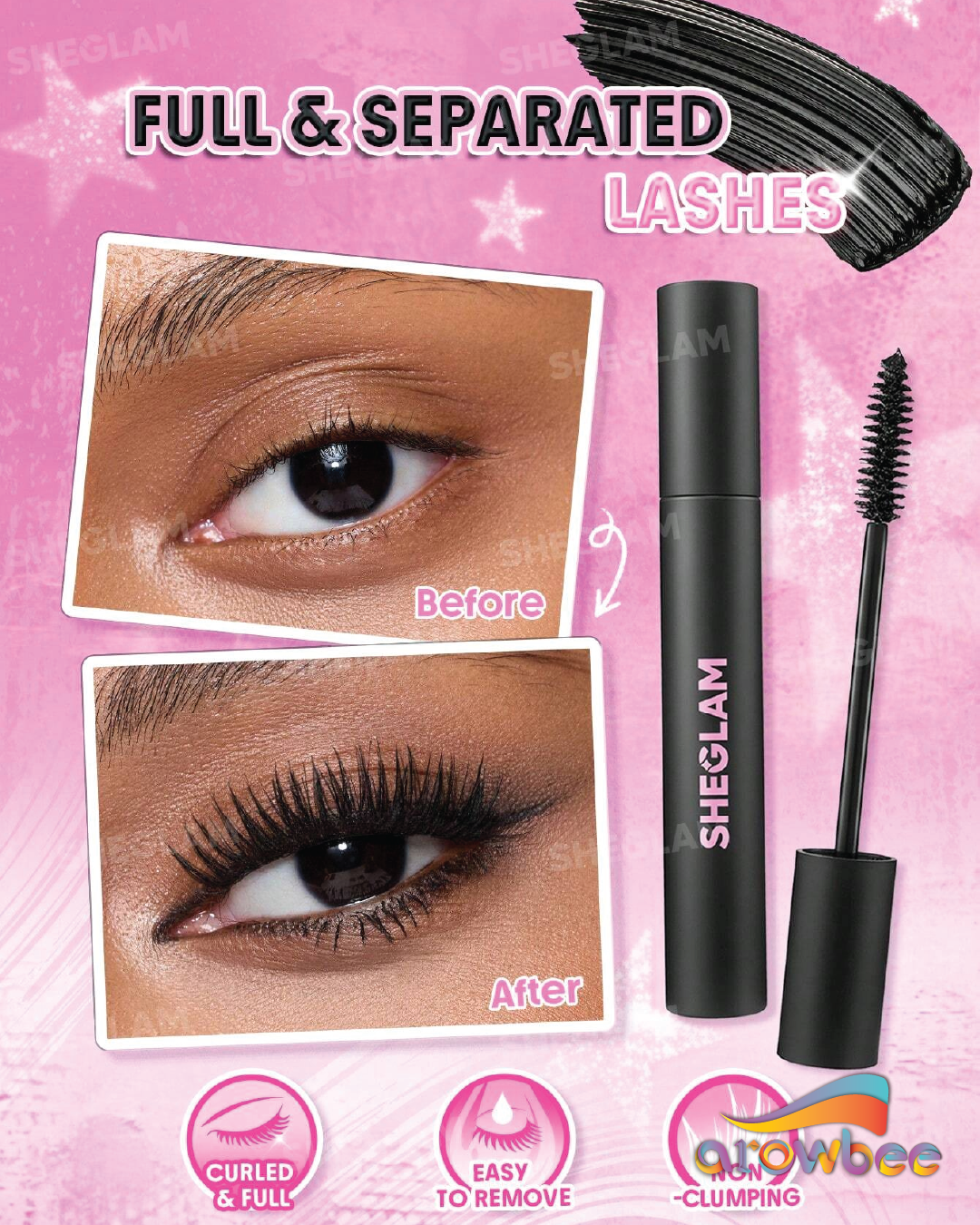 SHEGLAM Big Energy Mascara-Black