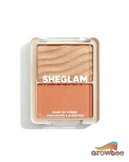 SHEGLAM Glam 101 Hybrid Highlighter & Blush Duo