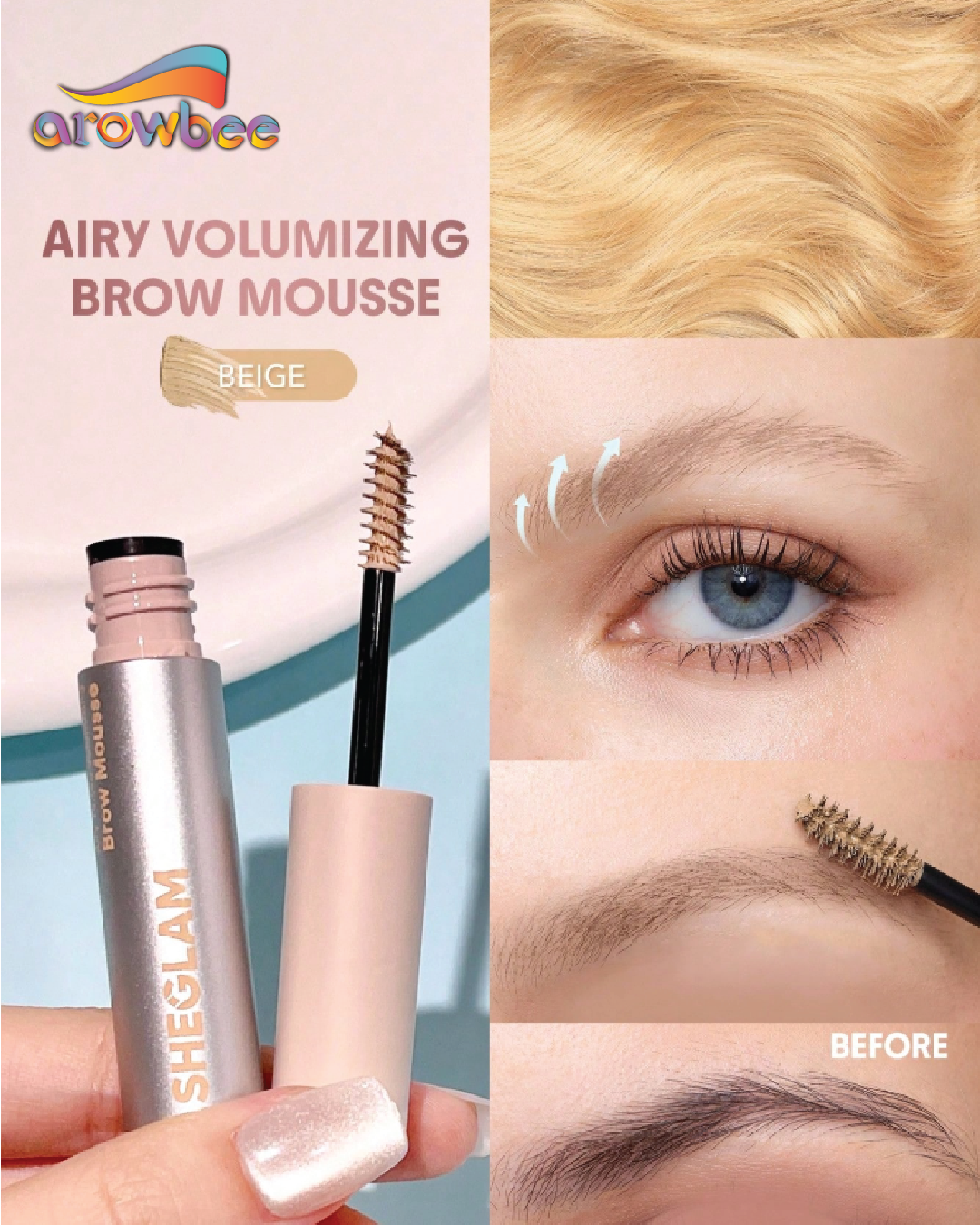 SHEGLAM Airy Tinted Volumizing Brow Mousse
