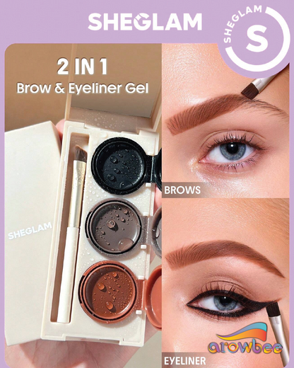 SHEGLAM Streamline Brow & Eyeliner Gel