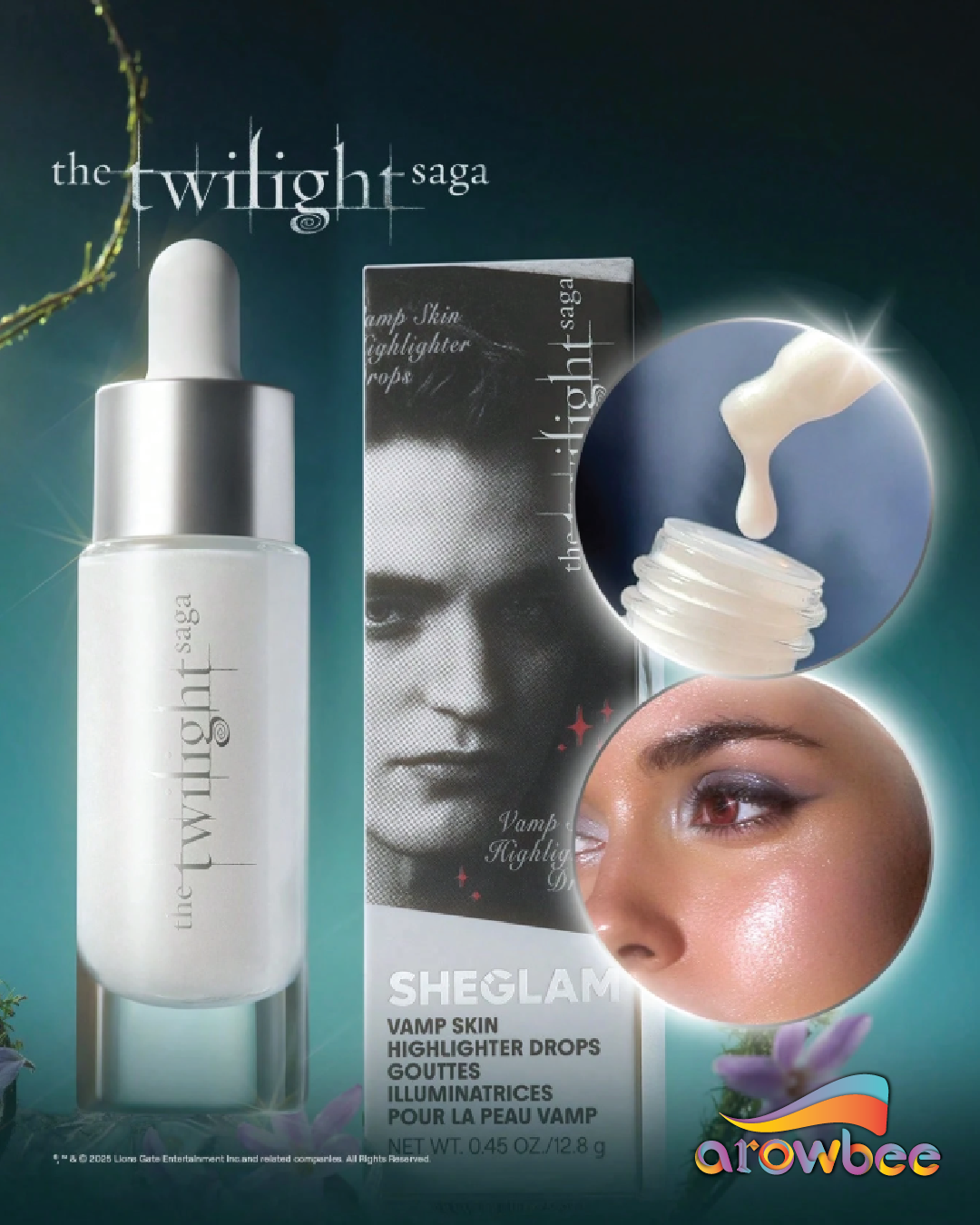 The Twilight Saga X SHEGLAM Vamp Skin Highlighter Drops