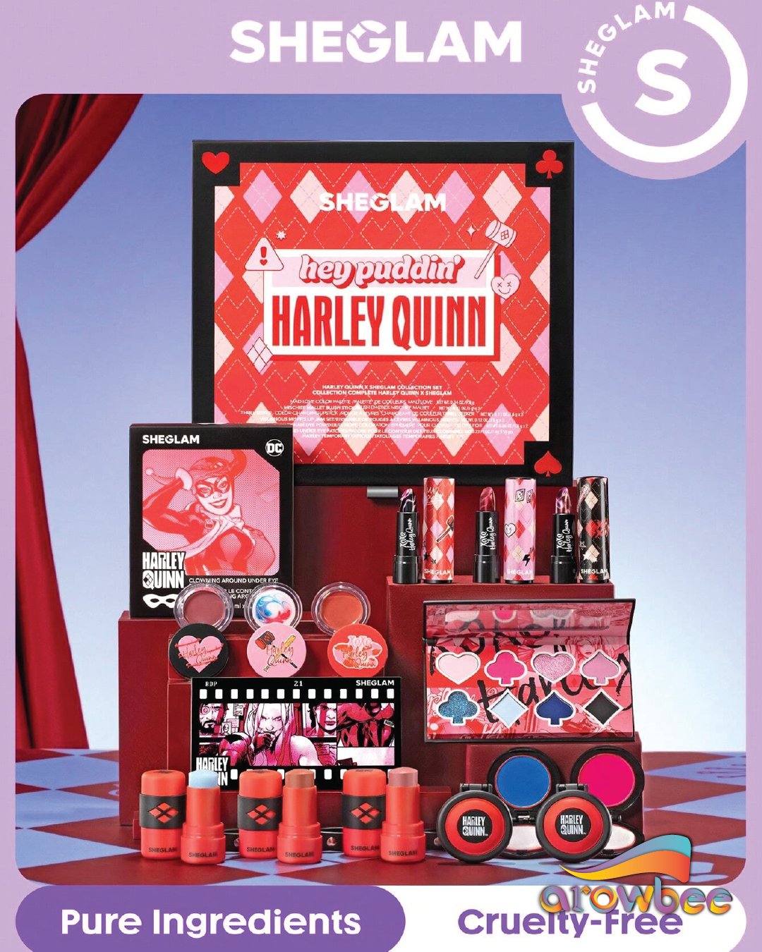 Harley Quinn X SHEGLAM Collection Set