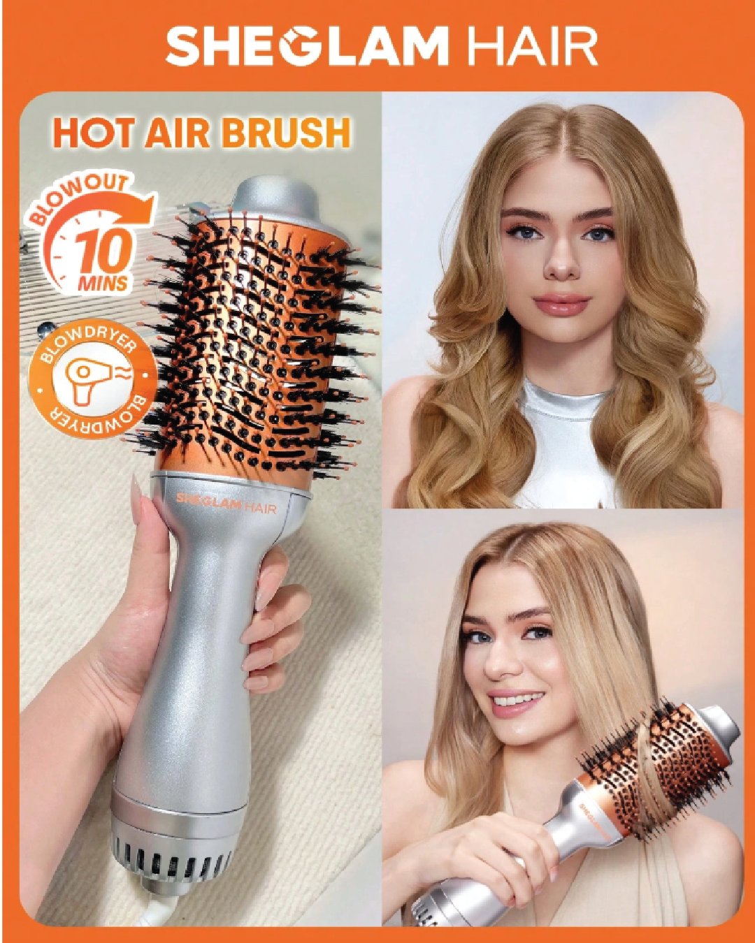 SHEGLAM HAIR Blowout Bliss Volumizing Hot Air Brush Arowbee sheglam-hair-blowout-bliss-volumizing-hot-air-brush-arowbee