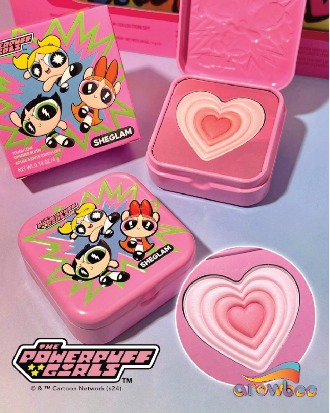The Powerpuff Girls X SHEGLAM Tough Love Shimmer Blush