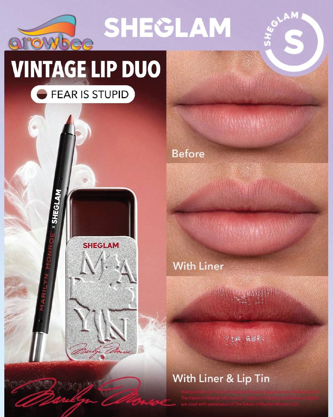 Marilyn Monroe X SHEGLAM Vintage Lip Duo