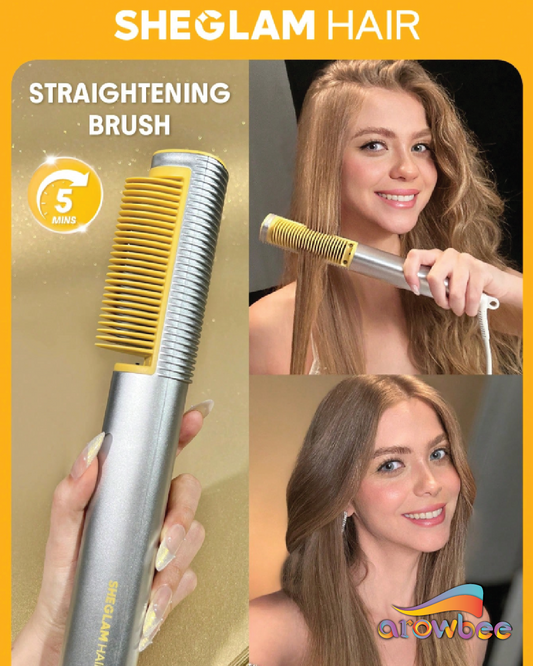 SHEGLAM HAIR Sleek Chic 3D Thermal Straightening Brush