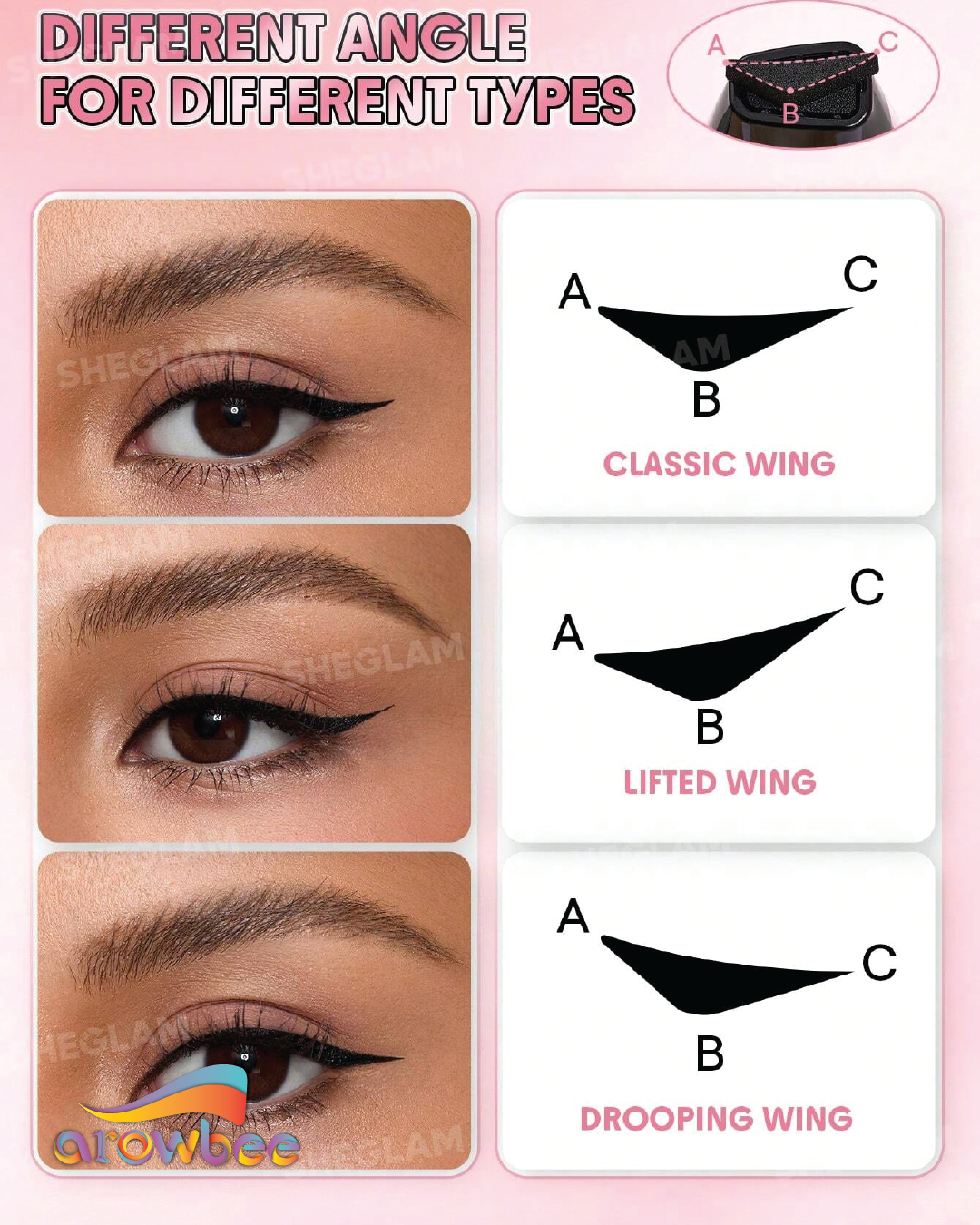 SHEGLAM Insta-Wing Heart Stamp Eyeliner