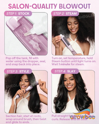 SHEGLAM HAIR Hydra Shot Steam Blowout Brush Pro
