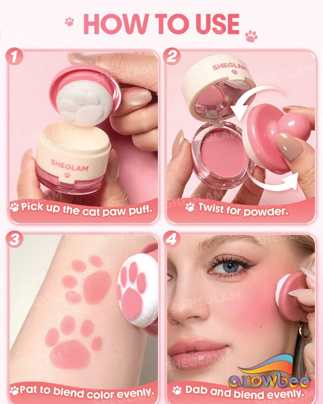 SHEGLAM Cutie Paw Blush Stamp