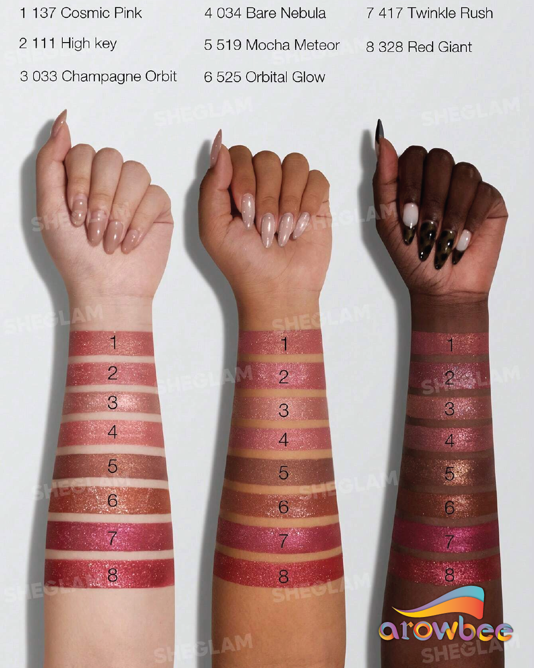 SHEGLAM Stardust Swipe Glitter Liquid Lipstick