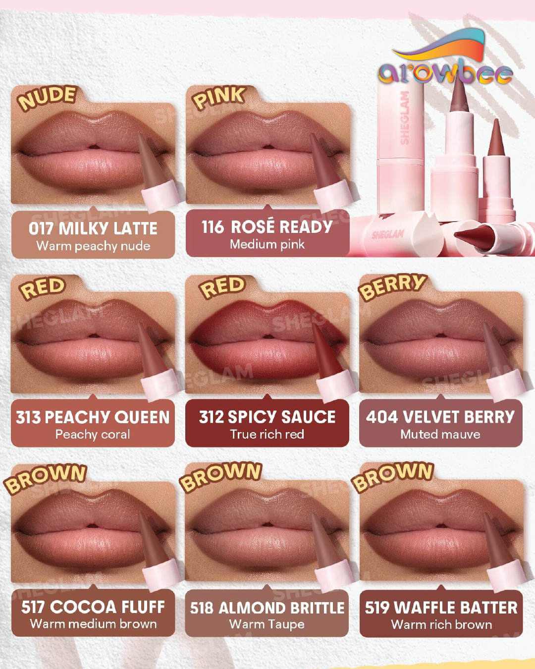 SHEGLAM Define & Fill Triangle Lip Liner
