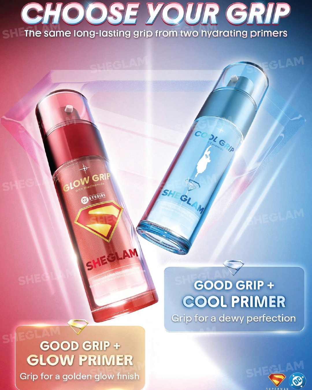The Superman | SHEGLAM Good Grip Glow Illuminating Primer