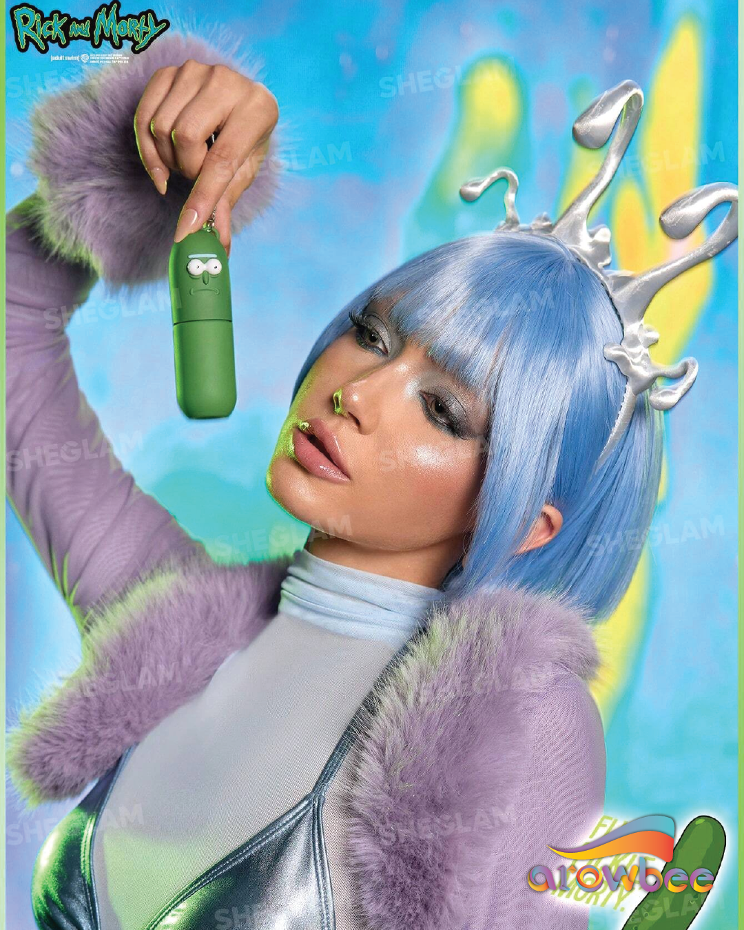 Rick and Morty X SHEGLAM Pickle Rick No-Rinse Hand Cleanser Spray