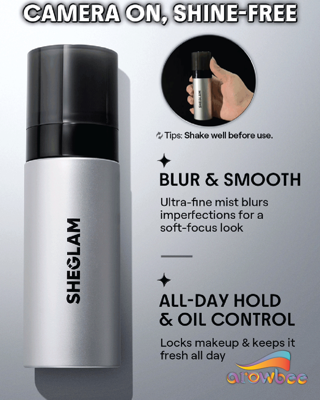 SHEGLAM Camera On Blurring Waterproof Setting Spray