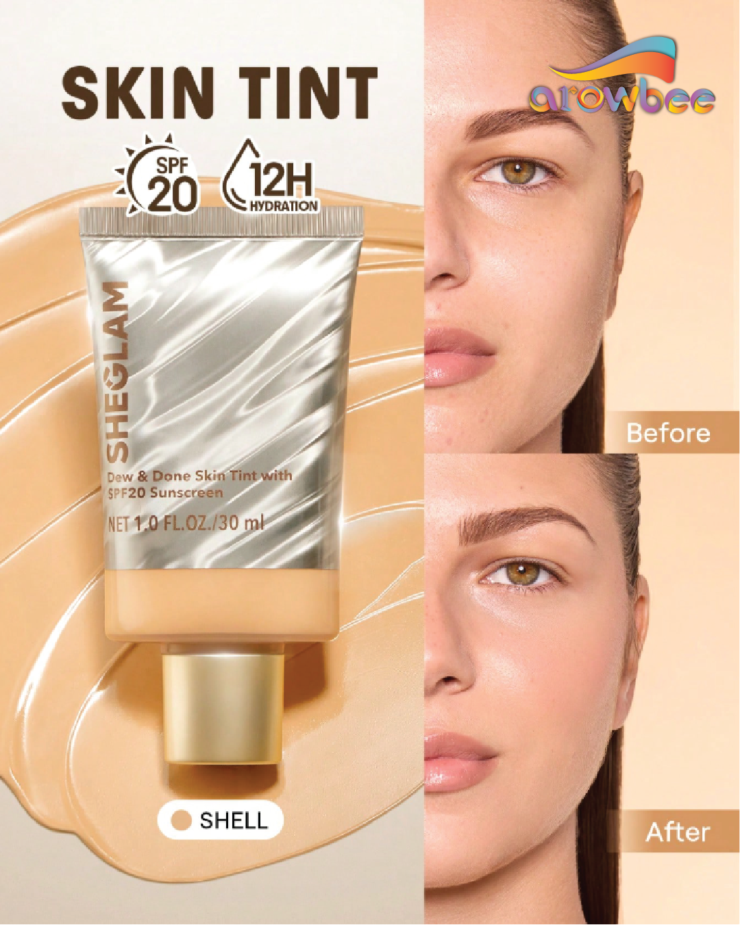 SHEGLAM Dew & Done Skin Tint With Spf20