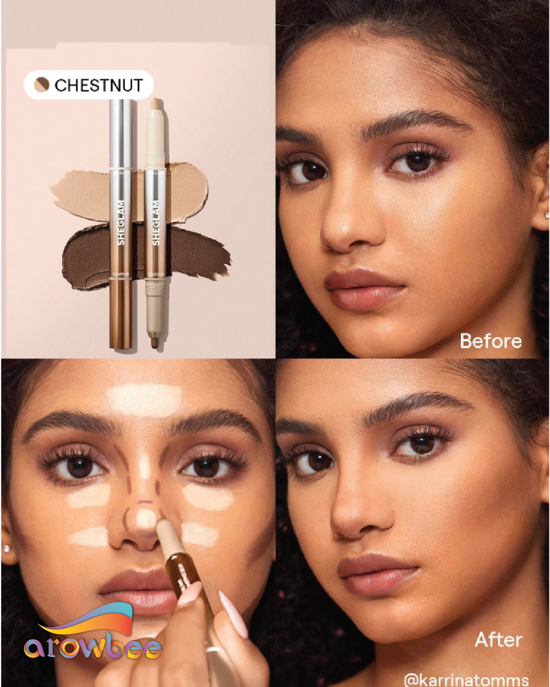 SHEGLAM Fine Line 2-In-1 Nose Contour & Highlight Pen